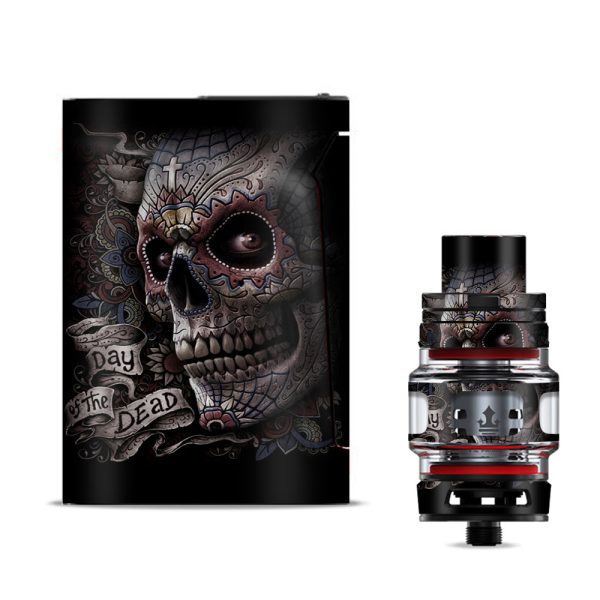 Day Of The Dead Skull Smok V-fin Skin For Cheap