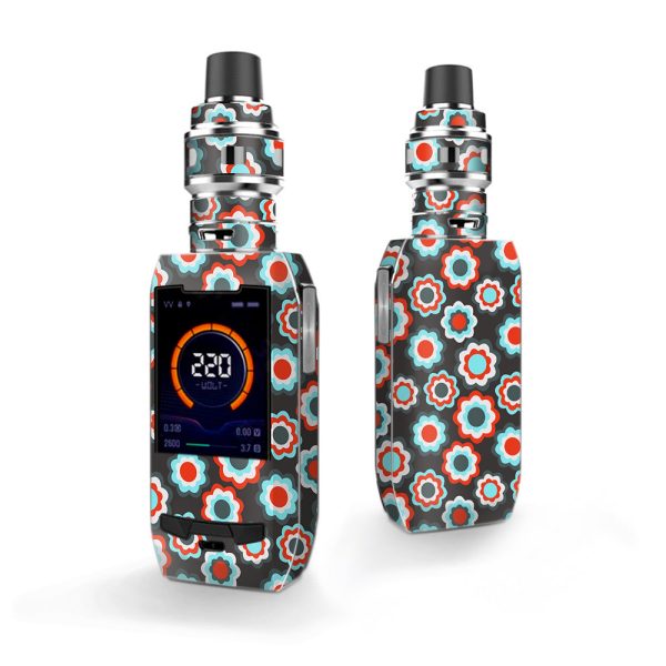 Retro Flowers Vaporesso Polar 220w Skin For Sale