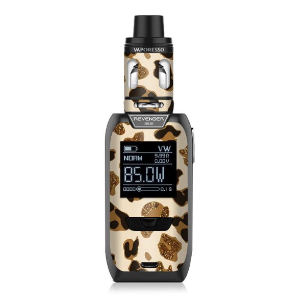 Leopard Print Glitter Print (Not Real Glitter) Vaporesso Revenger Mini 85w Skin For Cheap