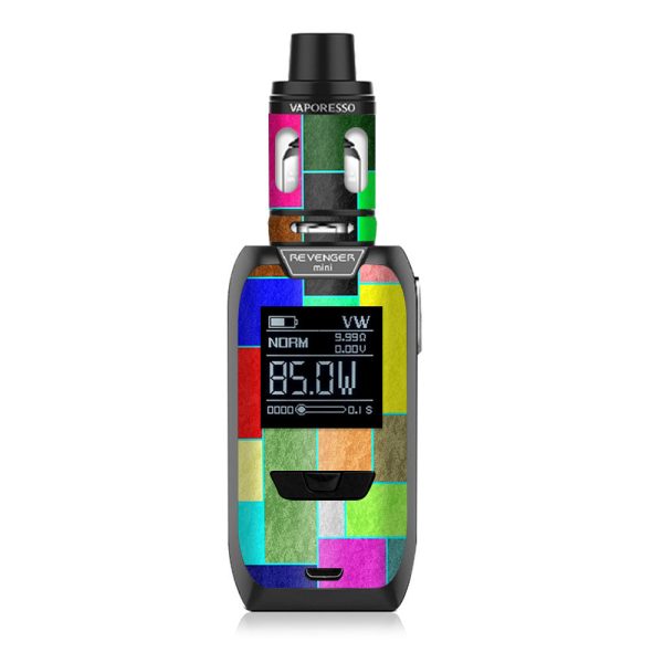 Colorful Squares Vaporesso Revenger Mini 85w Skin Fashion
