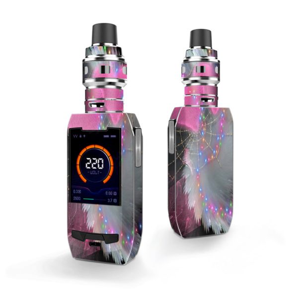 Mystic Pink Hearts Feathers Vaporesso Polar 220w Skin For Sale