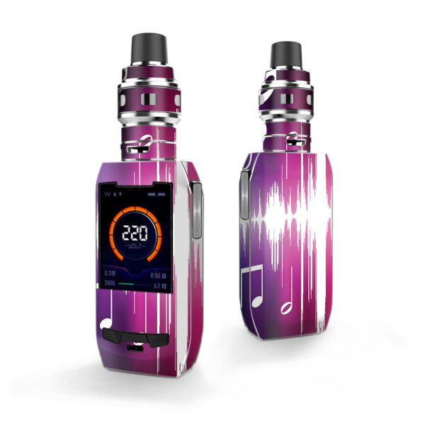 Music Notes Glowing Vaporesso Polar 220w Skin Online Sale