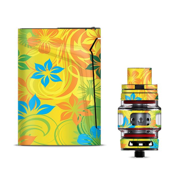 Colorful Floral Pattern Smok V-fin Skin Cheap