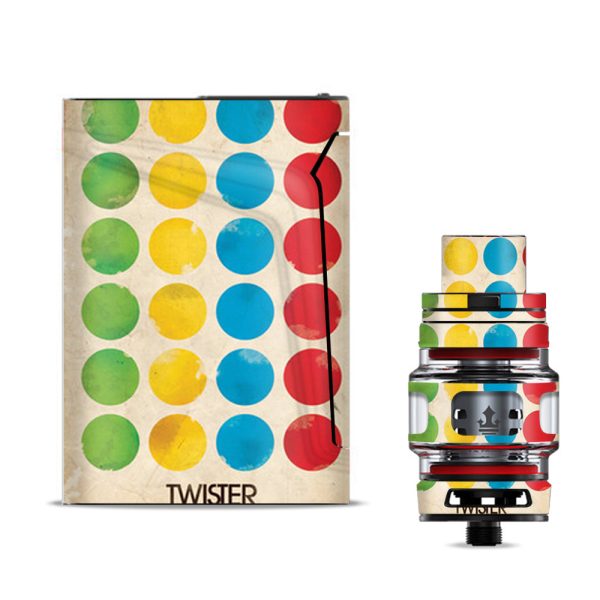 Twister Dots Smok V-fin Skin For Cheap