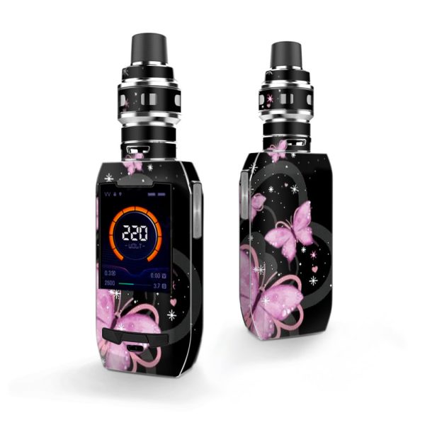 Pink Majestic Butterflies Hearts Vaporesso Polar 220w Skin Online Sale