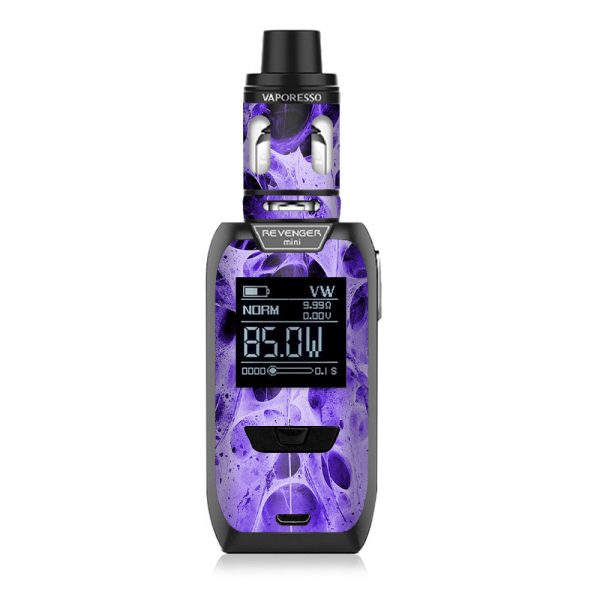Neurons Purple Web Skin Weird Vaporesso Revenger Mini 85w Skin For Sale