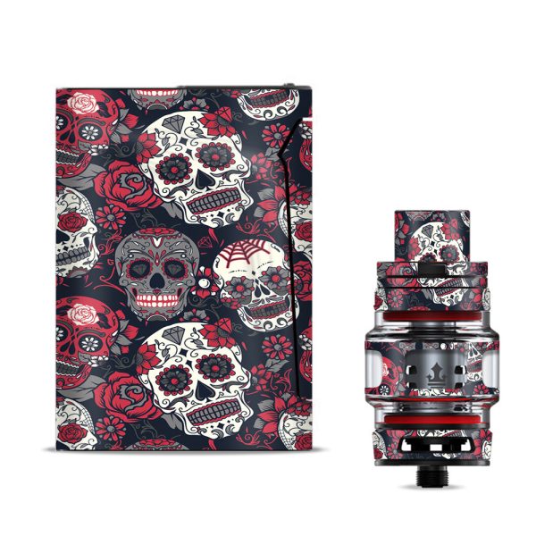 Sugar Skulls Red Black Dia De Los Smok V-fin Skin Discount
