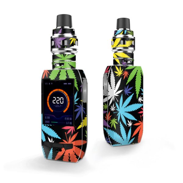 Colorful Weed Leaves Leaf  Vaporesso Polar 220w Skin on Sale