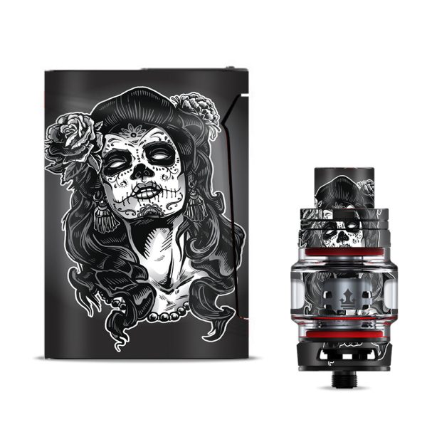 Sugar Skull Girl Dia De Los Meurtos Smok V-fin Skin Supply