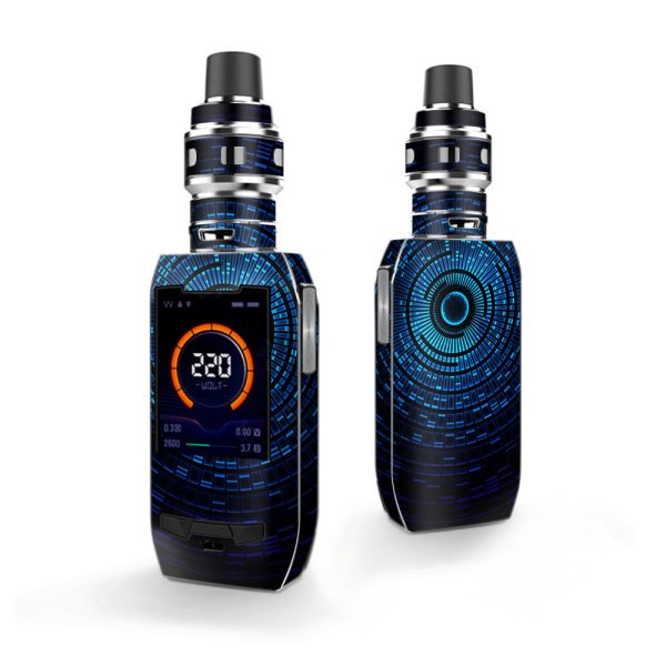 Abstract Blue Vortex Vaporesso Polar 220w Skin Discount
