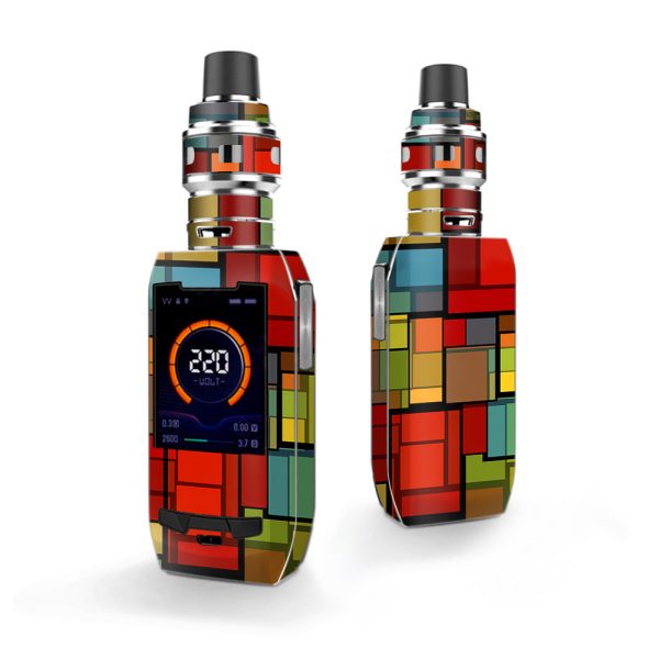 Abstract Colorful Square Pattern Vaporesso Polar 220w Skin Online now