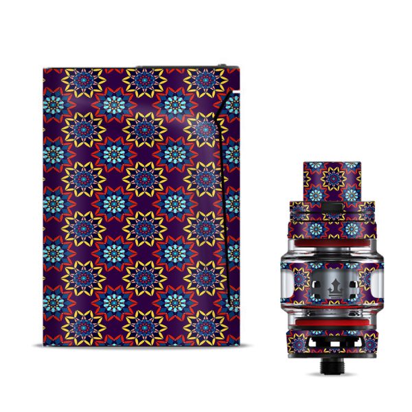 Flower Burst Pattern Smok V-fin Skin Online Sale