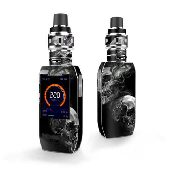 Glowing Skulls In Smoke Vaporesso Polar 220w Skin For Cheap