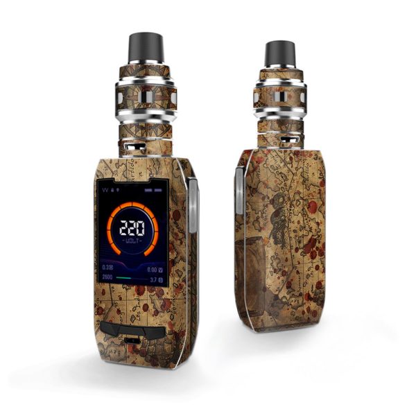 Pirate Map Arrrr Treasure Gold Vaporesso Polar 220w Skin Fashion