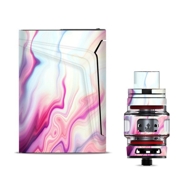 Pink Marble Glass Pastel Smok V-fin Skin For Cheap