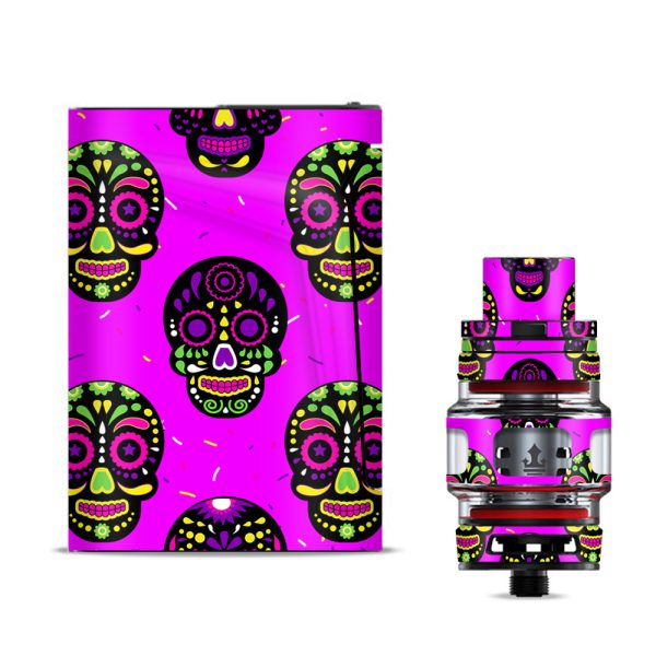 Pink Sugar Skulls Dia De Los Muertos Smok V-fin Skin Online