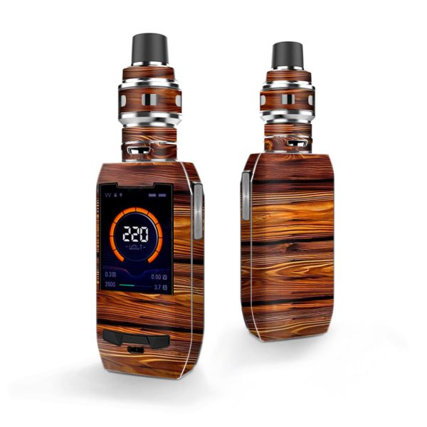 Red Deep Mahogany Wood Pattern Vaporesso Polar 220w Skin For Sale