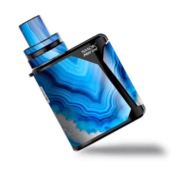 Crystal Blue Ice Marble  Smok Priv One Skin Discount