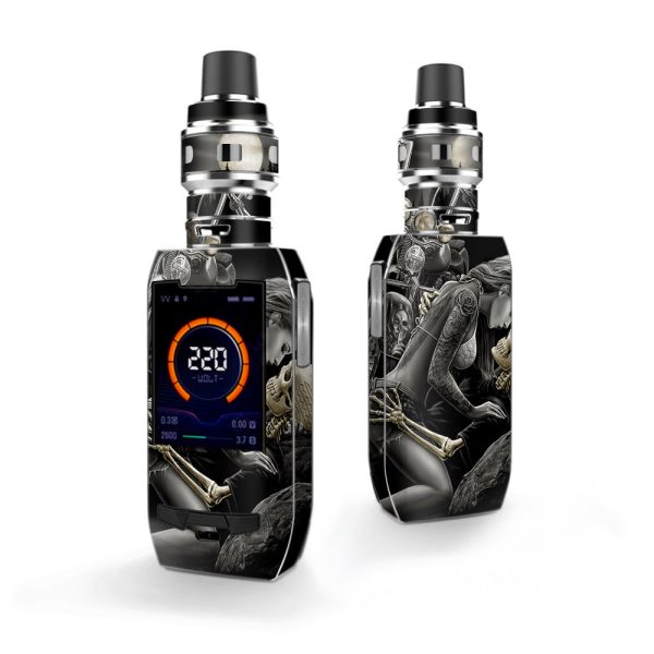 Biker Skeleton Full Moon Tattoo Vaporesso Polar 220w Skin Supply