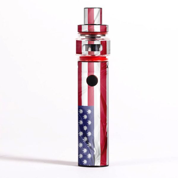 American Flag Pot Leaf Stars Marijuana Smok Pen 22 Light Edition Skin Online Sale