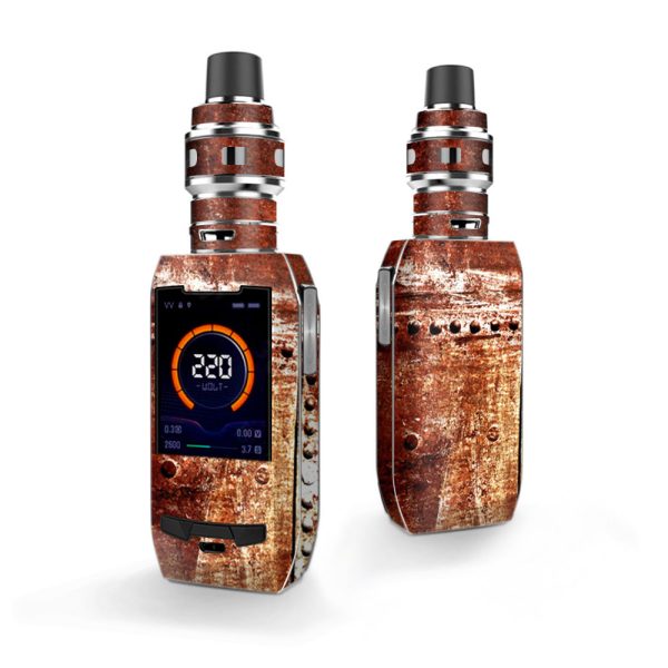 Rusted Metal Panels Rivets Rust Vaporesso Polar 220w Skin Hot on Sale