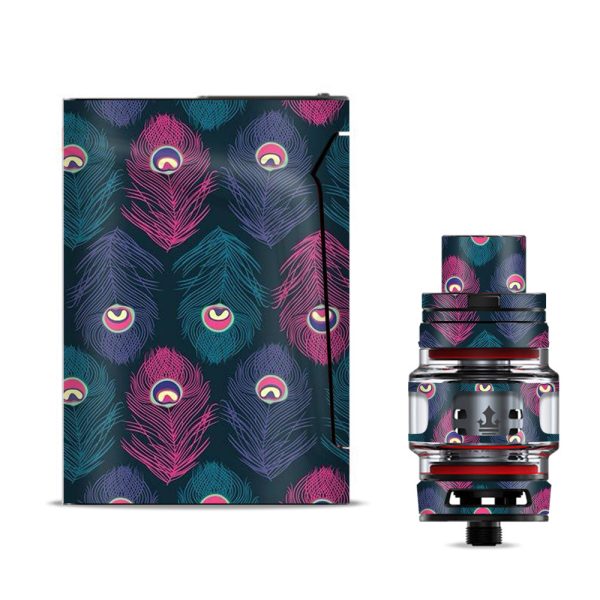 Pink Purple Peacock Feather  Smok V-fin Skin For Sale