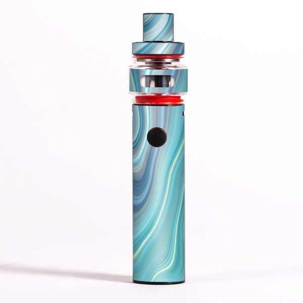 Blue Glass Marble Stone Geode Smok Pen 22 Light Edition Skin Hot on Sale
