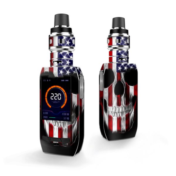 American Skull Flag In Skull Vaporesso Polar 220w Skin For Cheap