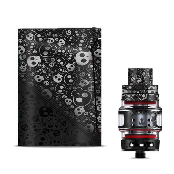 Skulls Pattern Denim Look Smok V-fin Skin For Discount