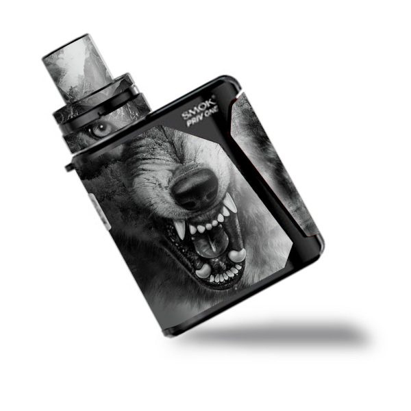 Angry Wolf Growling Mountains Smok Priv One Skin Online
