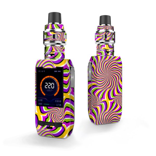 Psychedelic Swirls Motion Holographic Vaporesso Polar 220w Skin Hot on Sale