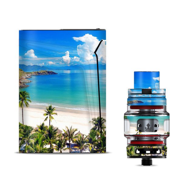 Tropical Paradise Palm Trees Smok V-fin Skin Cheap