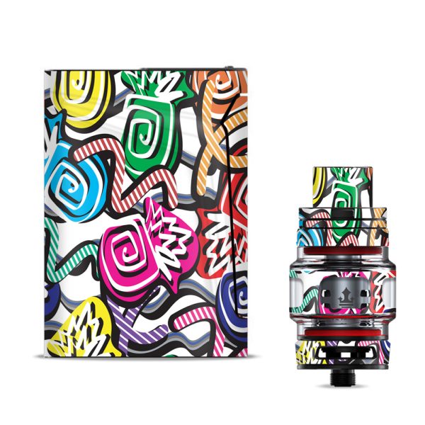 Squiggles Swirls Pop Art Smok V-fin Skin Online