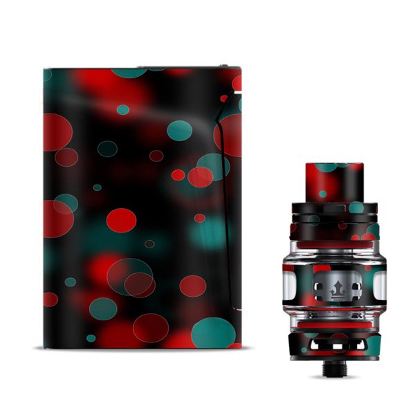 Red Blue Circles Dots Vision Smok V-fin Skin on Sale