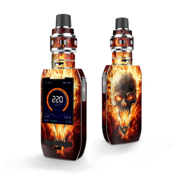 Fire Skull In Flames Vaporesso Polar 220w Skin Cheap