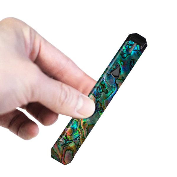 Abalone Shell Swirl Neon Green Opalescent Limitless Pulse Ply Rock Skin Supply