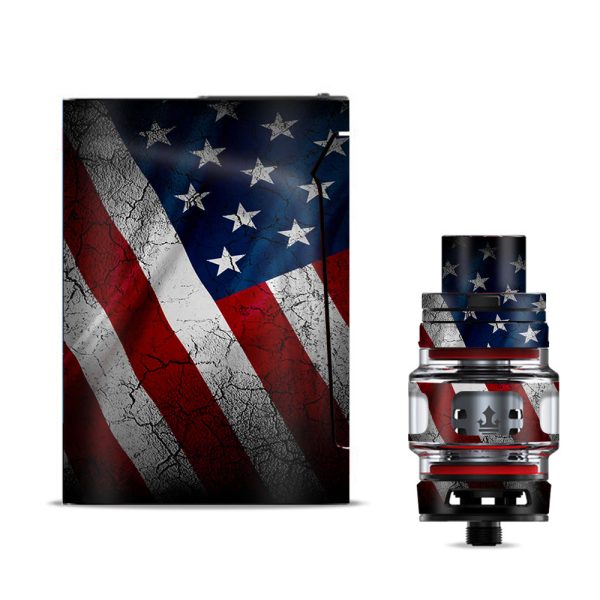 American Flag Distressed  Smok V-fin Skin on Sale