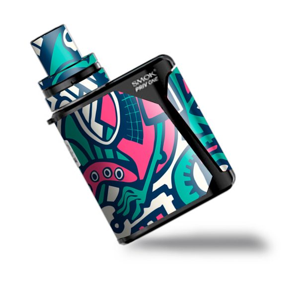 Green Gecko Abstract Pop Art Smok Priv One Skin Online