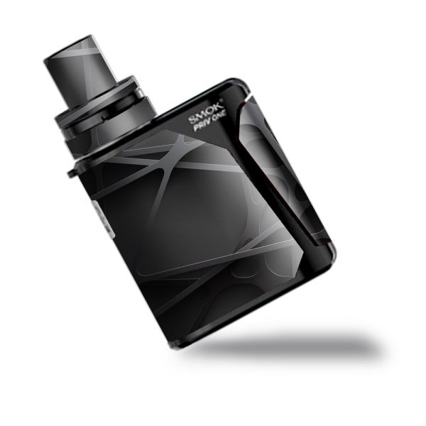 Black Metal Web Panels Smok Priv One Skin For Cheap