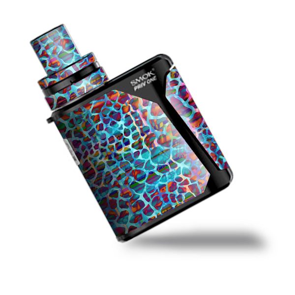 Colorful Leopard Print Smok Priv One Skin Cheap