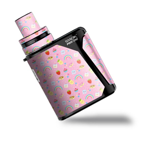 Pink Rainbows Strawberry Smok Priv One Skin Supply