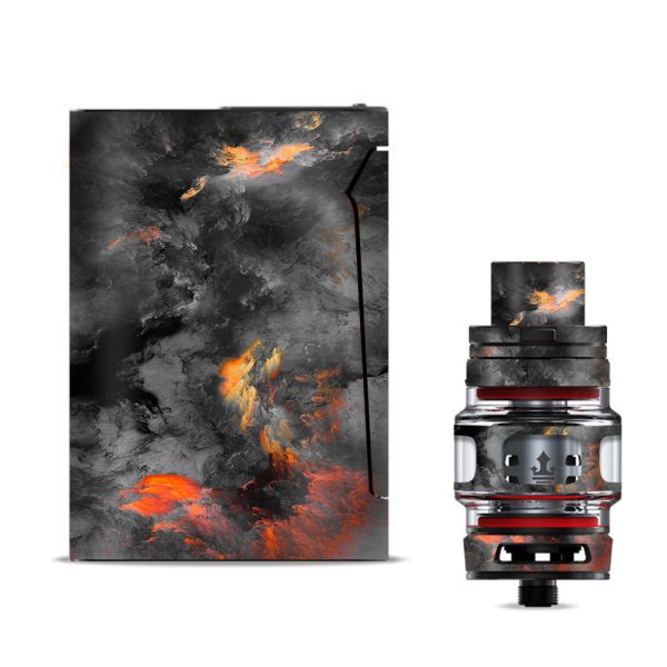 Grey Clouds On Fire Paint Smok V-fin Skin Discount
