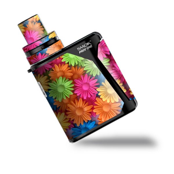 Colorful Wax Daisies Flowers Smok Priv One Skin Online now