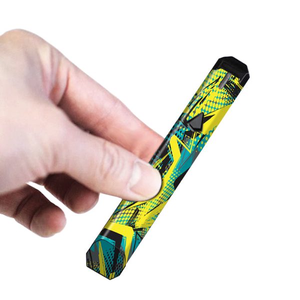 Yellow Blue Pop Art Arrows Limitless Pulse Ply Rock Skin Cheap