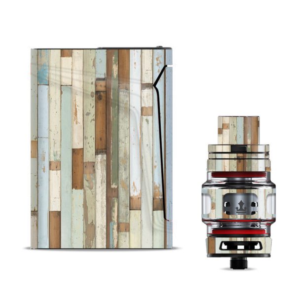 Beach Wood Panels Teal White Wash Smok V-fin Skin For Cheap
