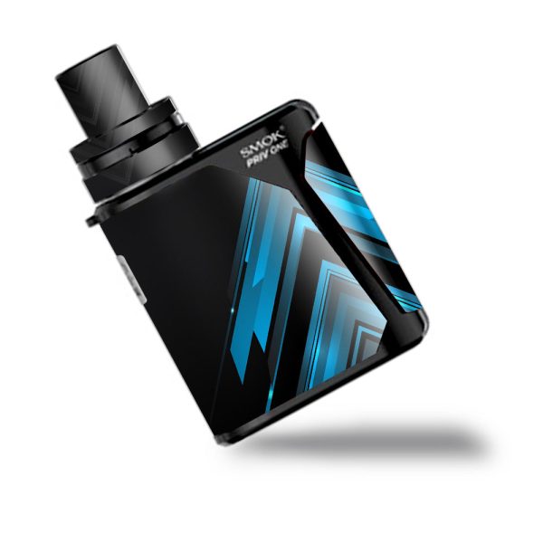 Black Blue Sharp Design Edge Smok Priv One Skin Fashion