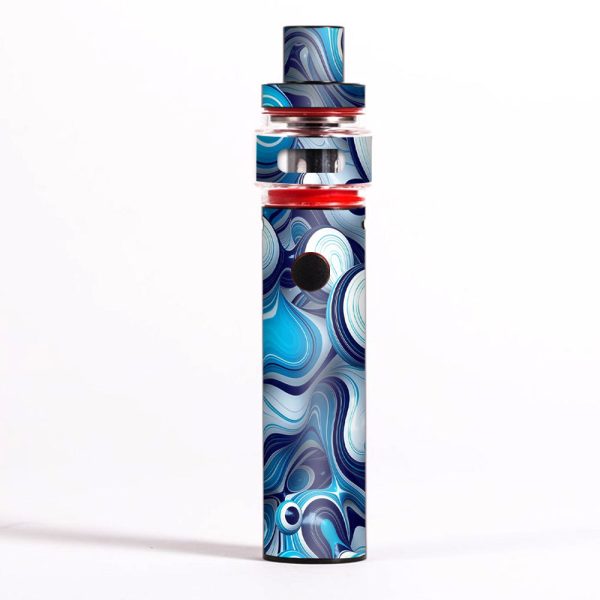Mixed Blue Bubbles Glass Smok Pen 22 Light Edition Skin Sale
