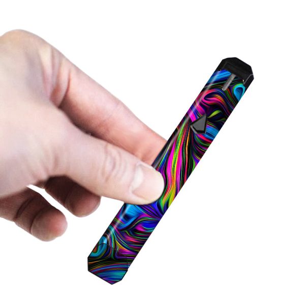 Neon Color Swirl Glass Limitless Pulse Ply Rock Skin For Discount