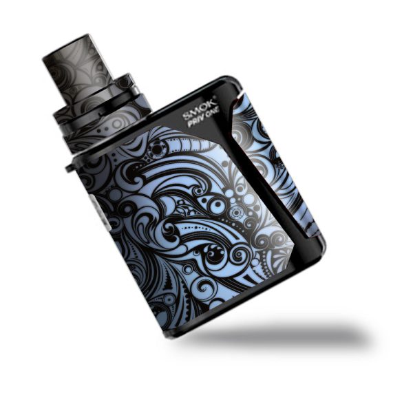 Blue Grey Paisley Abstract Smok Priv One Skin Online Sale