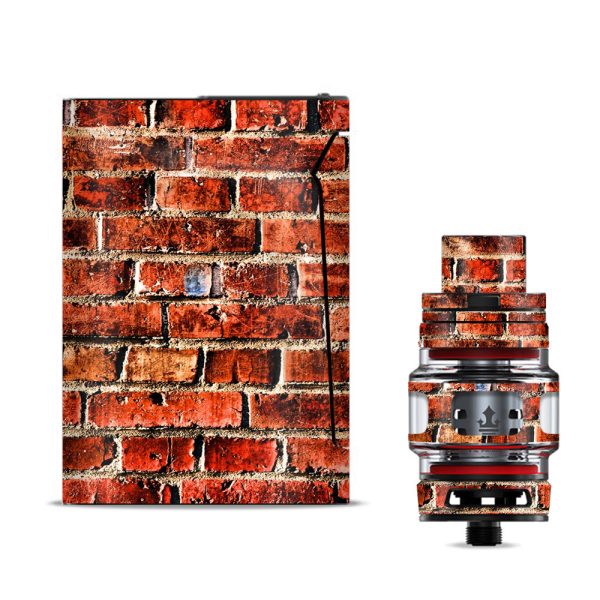 Red Brick Wall Rough Brickhouse  Smok V-fin Skin Online now